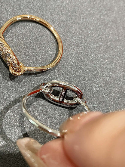 HERMES RONDE SMALL DIAMOND RING