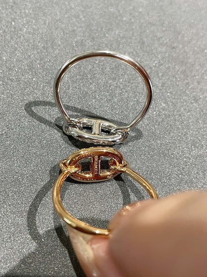 HERMES RONDE SMALL DIAMOND RING