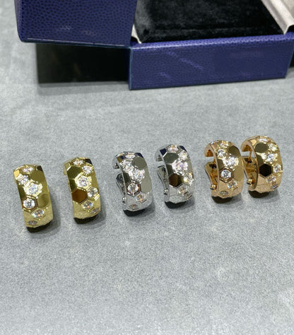 CHAUMET BEE LOVE DIAMOND HOOP EARRINGS