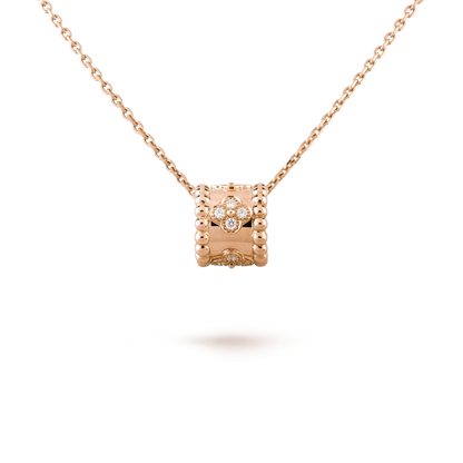 VCA PERLEE PEDANT NECKLACE GOLD / ROSE GOLD