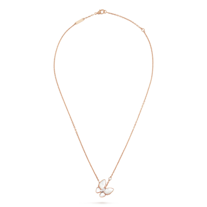 VCA BUTTERFLY MOP DIAMOND NECKLACE