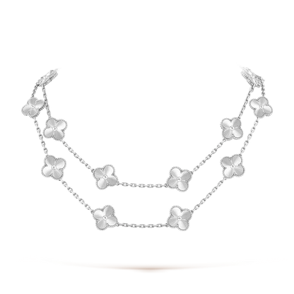 VCA CLOVER 20 MOTIFS LASER SILVER