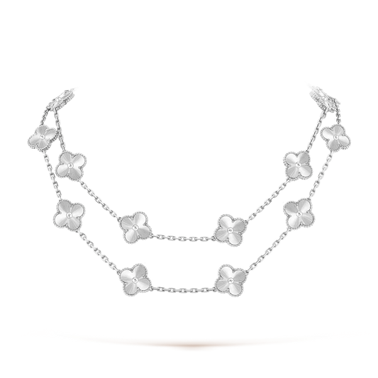 VCA CLOVER 20 MOTIFS LASER SILVER