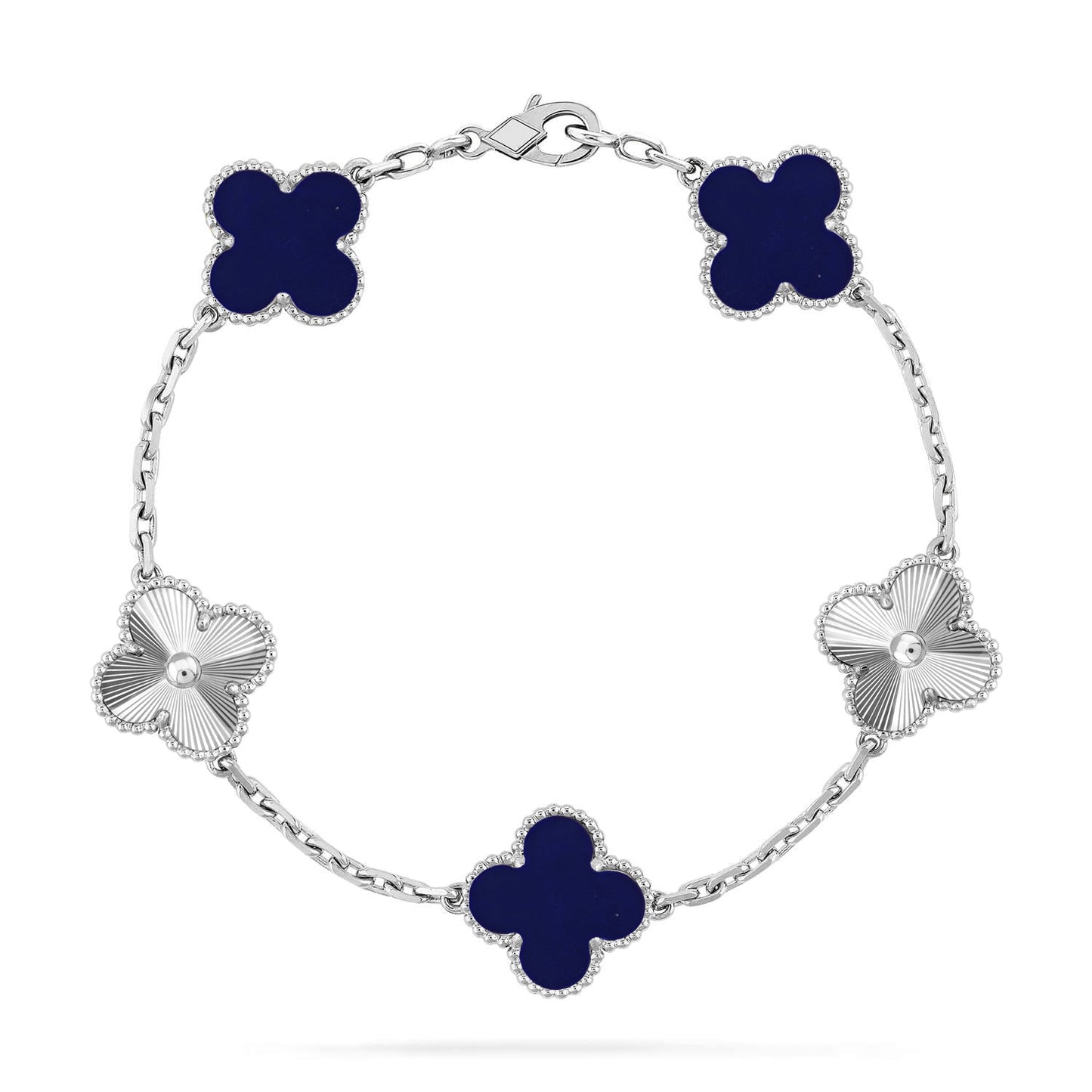 VCA CLOVER 5 MOTIF LAPIS LAZULI BRACELET COLLECTION