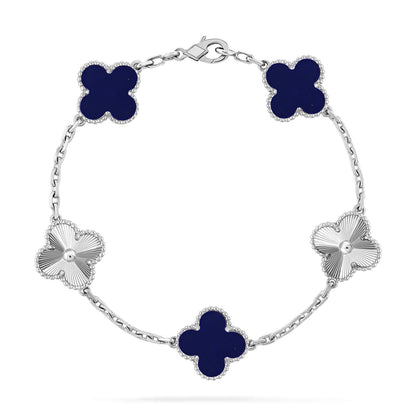 VCA CLOVER 5 MOTIF LAPIS LAZULI BRACELET COLLECTION
