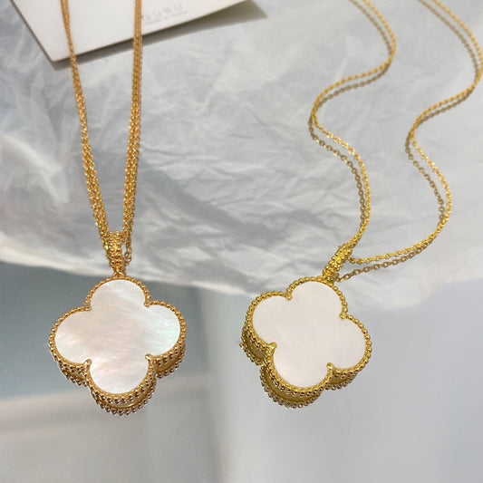 VCA CLOVER 25MM MOP LARGE PENDANT NECKLACE