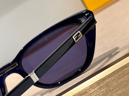 FENDI FOLDABLE FF DIAMONDS CAT EYE SUNGLASSES 548844 IN ACETATE