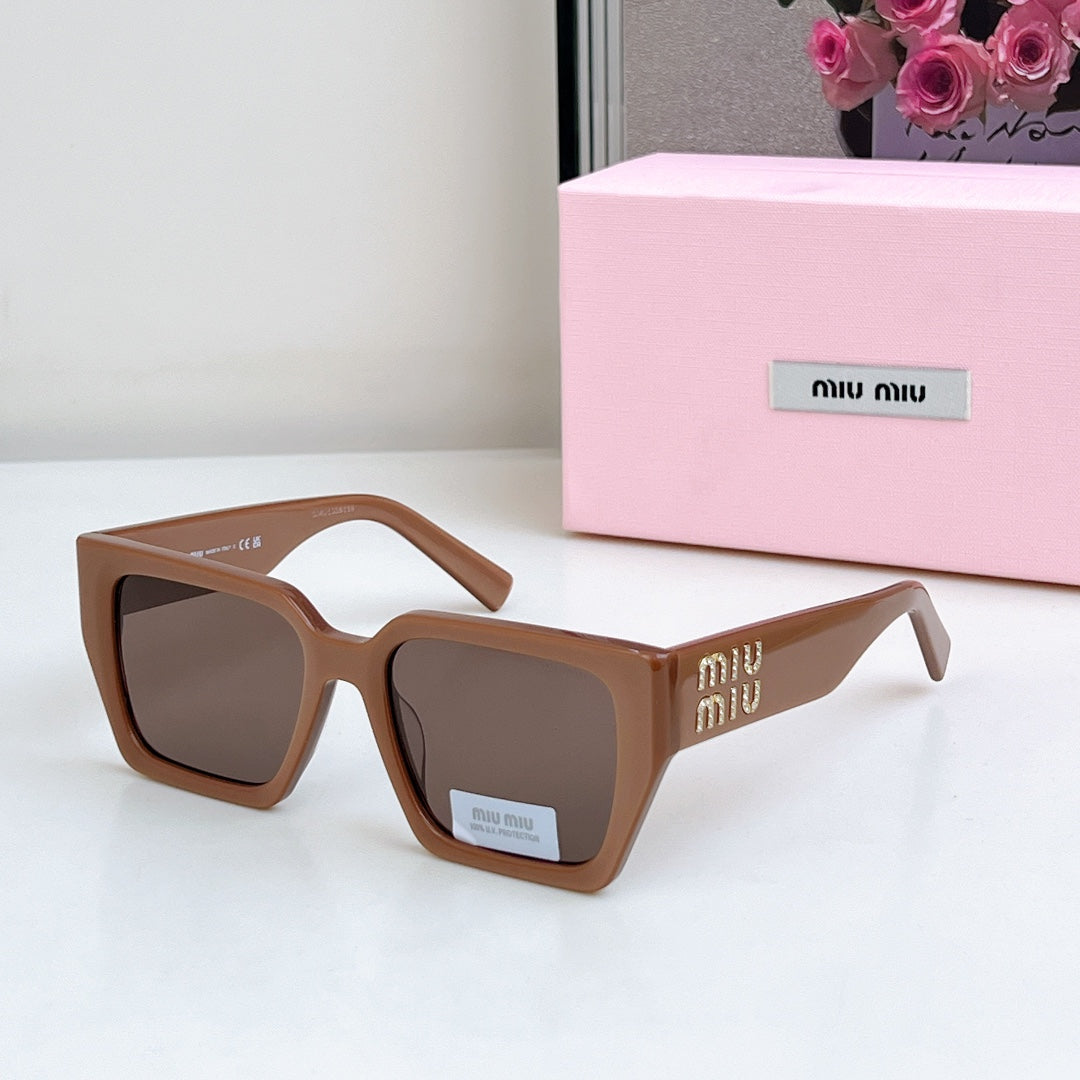 MIU MIU GLIMPSE SQUARE SUNGLASSES SMU07S IN ACETATE