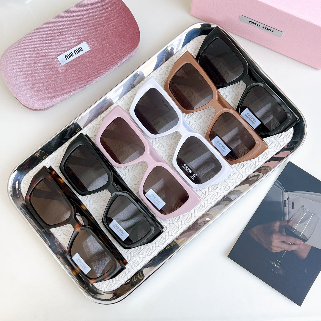MIU MIU GLIMPSE SQUARE SUNGLASSES SMU07S IN ACETATE