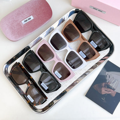 MIU MIU GLIMPSE SQUARE SUNGLASSES SMU07S IN ACETATE