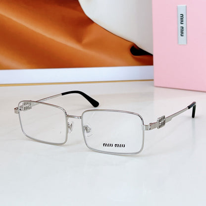 MIU MIU LOGO SQUARE SUNGLASSES SMU808 IN METAL