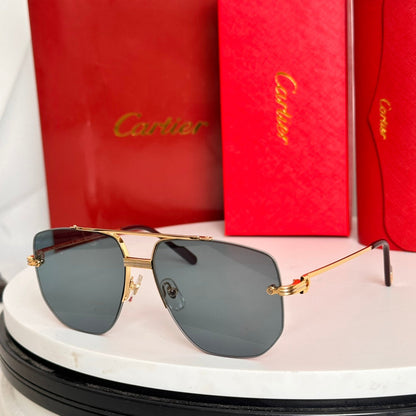 CARTIER PREMIÈRE NAVIGATOR FRAME SUNGLASSES CT6011S IN METAL