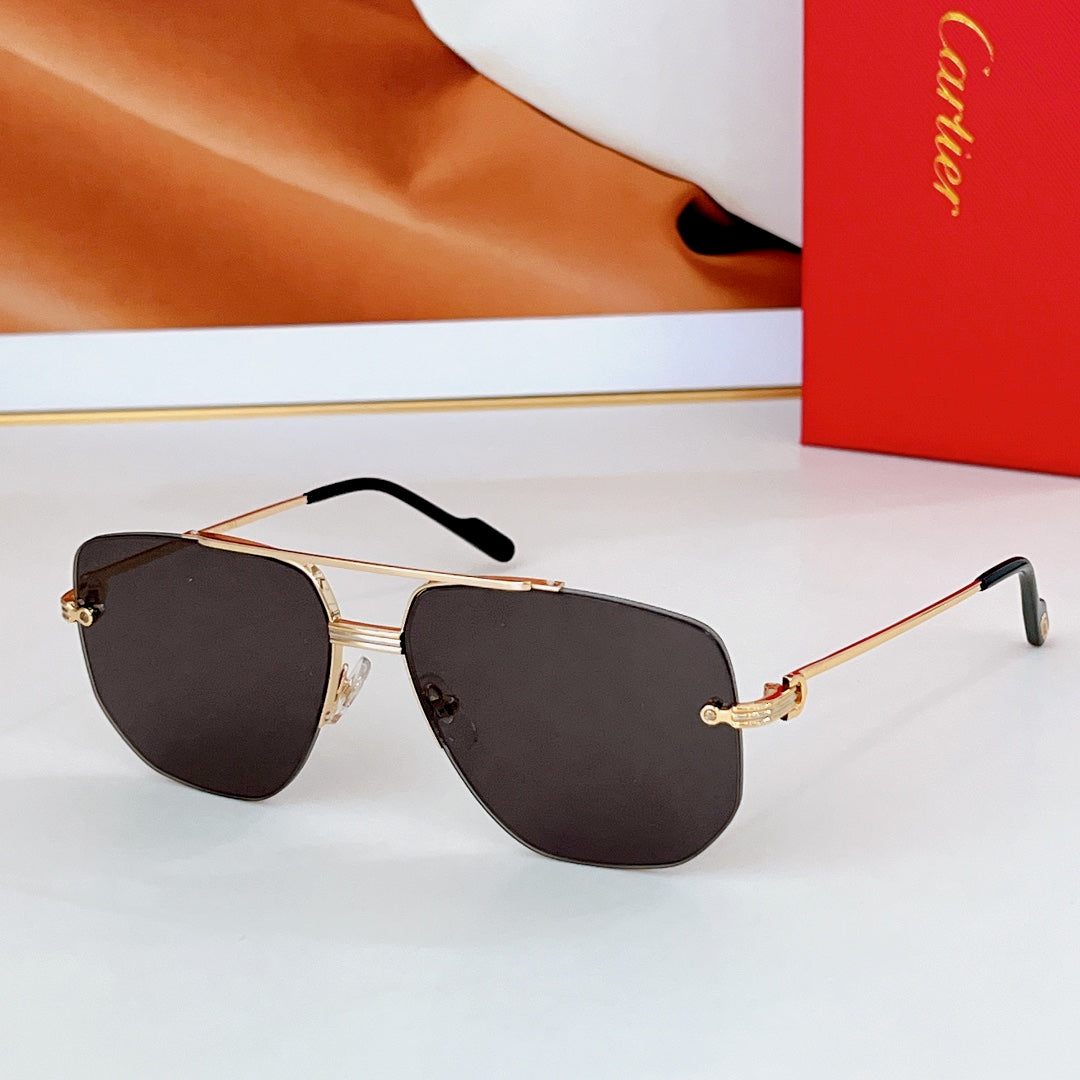 CARTIER PREMIÈRE NAVIGATOR FRAME SUNGLASSES CT6011S IN METAL