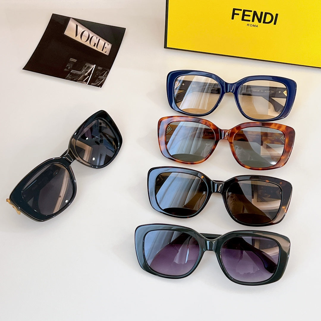FENDI ROMA SQUARE FRAME SUNGLASSES FE40138 IN ACETATE