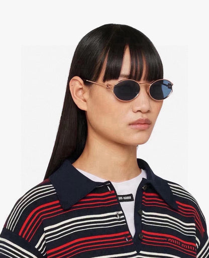 MIU MIU LOGO SUNGLASSES SMU52Y IN METAL