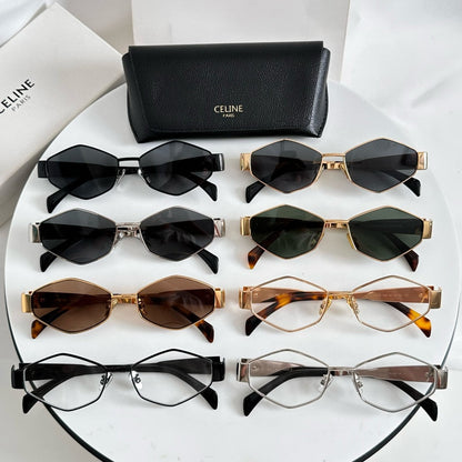 CELINE TRIOMPHE SUNGLASSES CL4S254 IN METAL