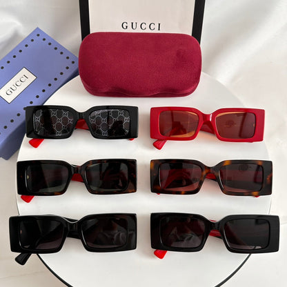 GUCCI CHUNKY GEOMETRIC FRAME SUNGLASSES GG1860S IN ACETATE