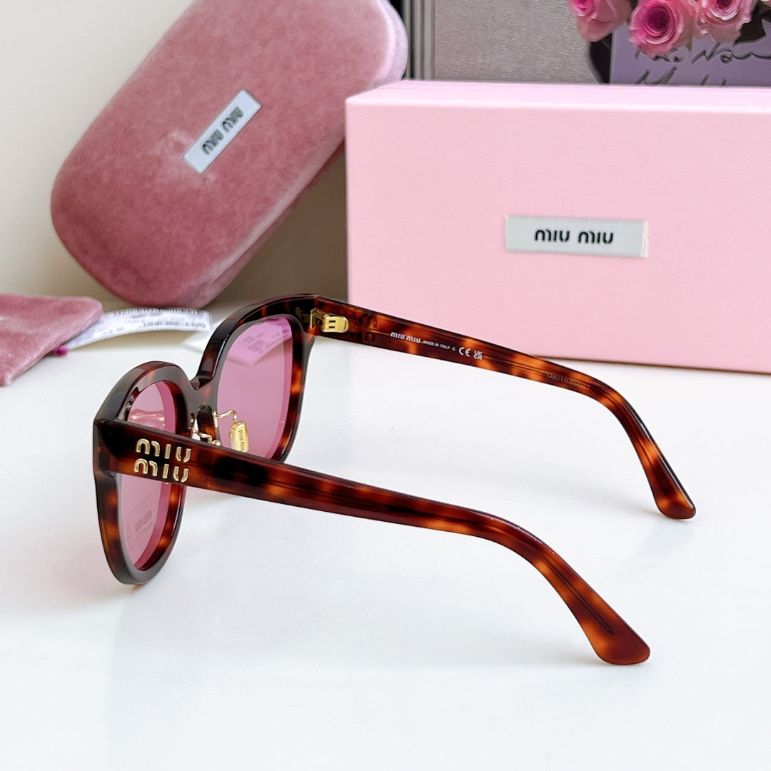 MIU MIU LOGO SUNGLASSES SMU 01ZS 573436 IN ACETATE