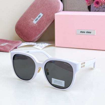 MIU MIU LOGO SUNGLASSES SMU 01ZS 573436 IN ACETATE