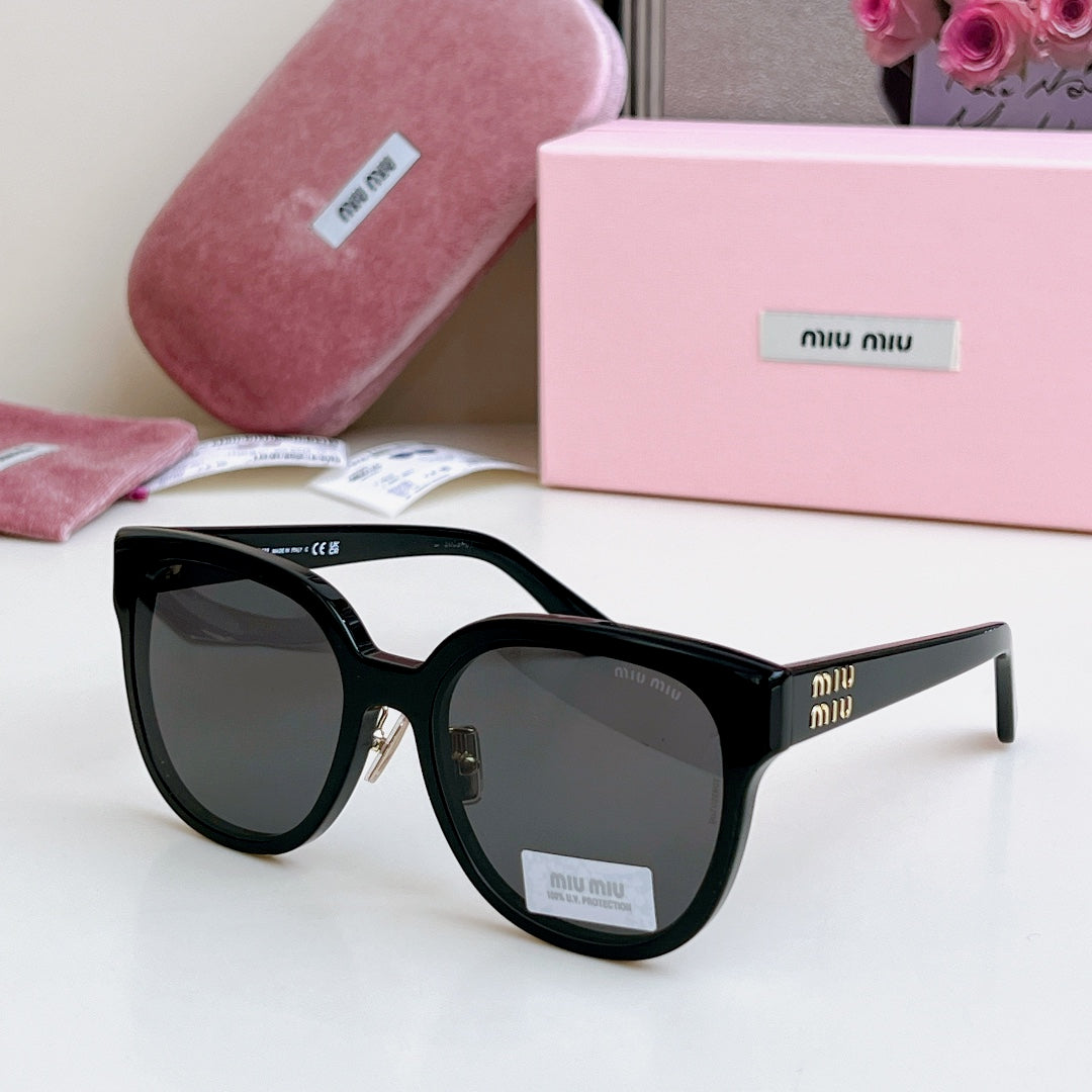 MIU MIU LOGO SUNGLASSES SMU 01ZS 573436 IN ACETATE