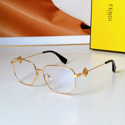 FENDI TRAVEL SQUARE FRAME SUNGLASSES FE50111F IN METAL