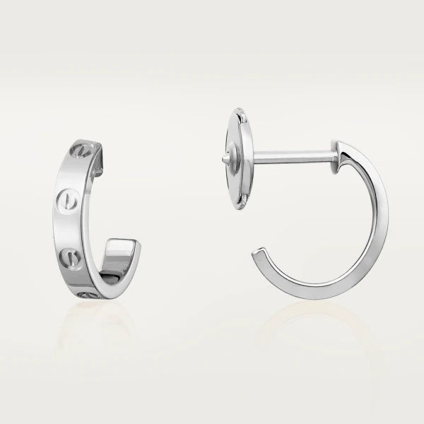 CARTIER LOVE EARRINGS 2.65MM SILVER