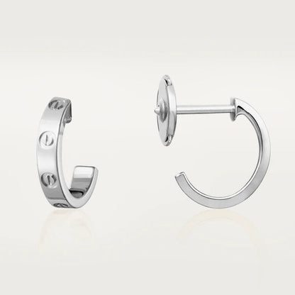 CARTIER LOVE EARRINGS 2.65MM SILVER