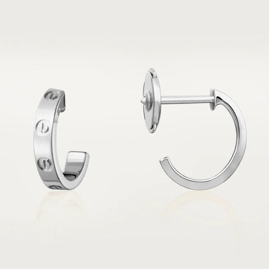 CARTIER LOVE EARRINGS 2.65MM SILVER