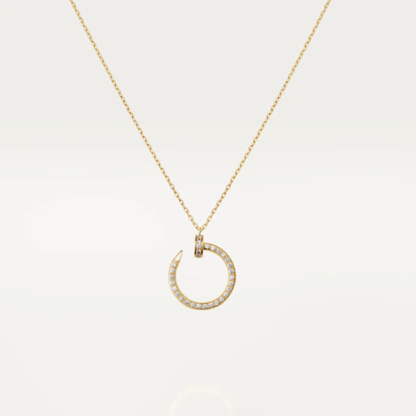 CARTIER JUSTE NECKLACE GOLD DIAMONDS