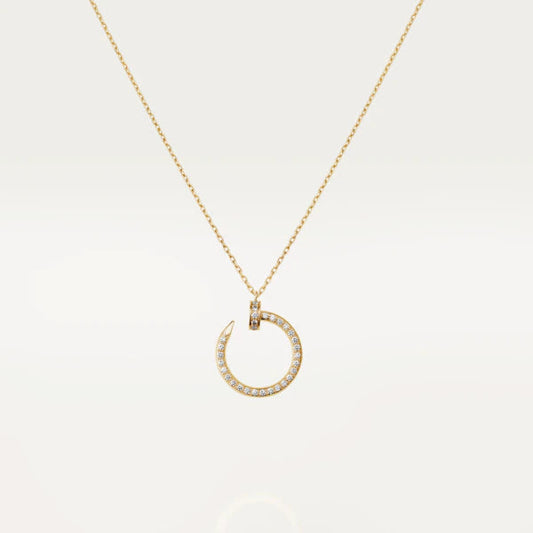 CARTIER JUSTE NECKLACE GOLD DIAMONDS