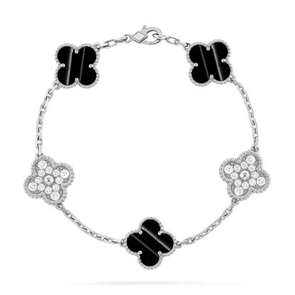VCA CLOVER 5 MOTIF PULSAR STONE BRACELET COLLECTION
