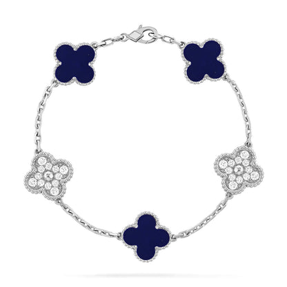 VCA CLOVER 5 MOTIF LAPIS LAZULI BRACELET COLLECTION
