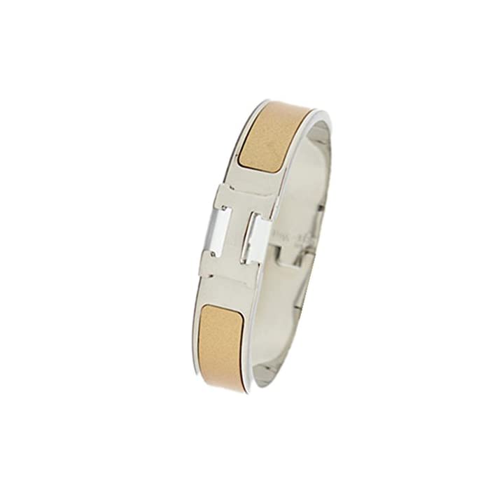 HERMES H CHAMPAGNE BRACELET