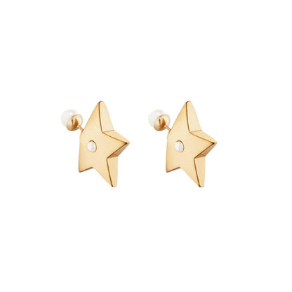 18K Dior Tribales Star Earrings
