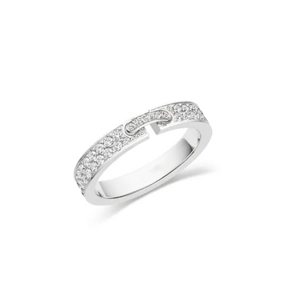 CHAUMET ALLIANCE LIENS VIDENCE PAVED DIAMOND 4MM RING