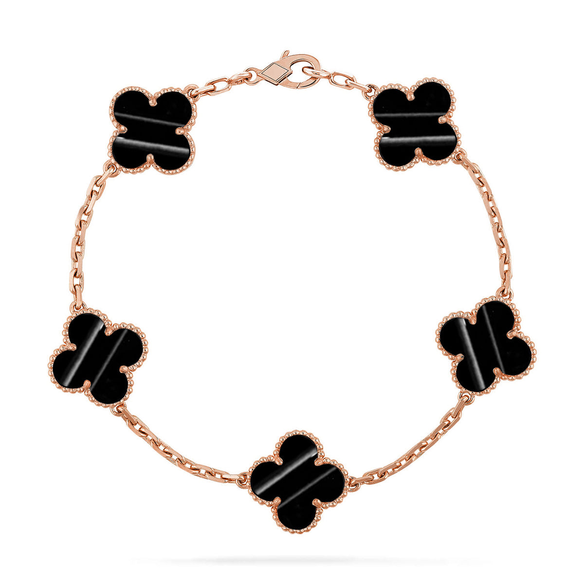 VCA CLOVER 5 MOTIF PULSAR STONE BRACELET COLLECTION