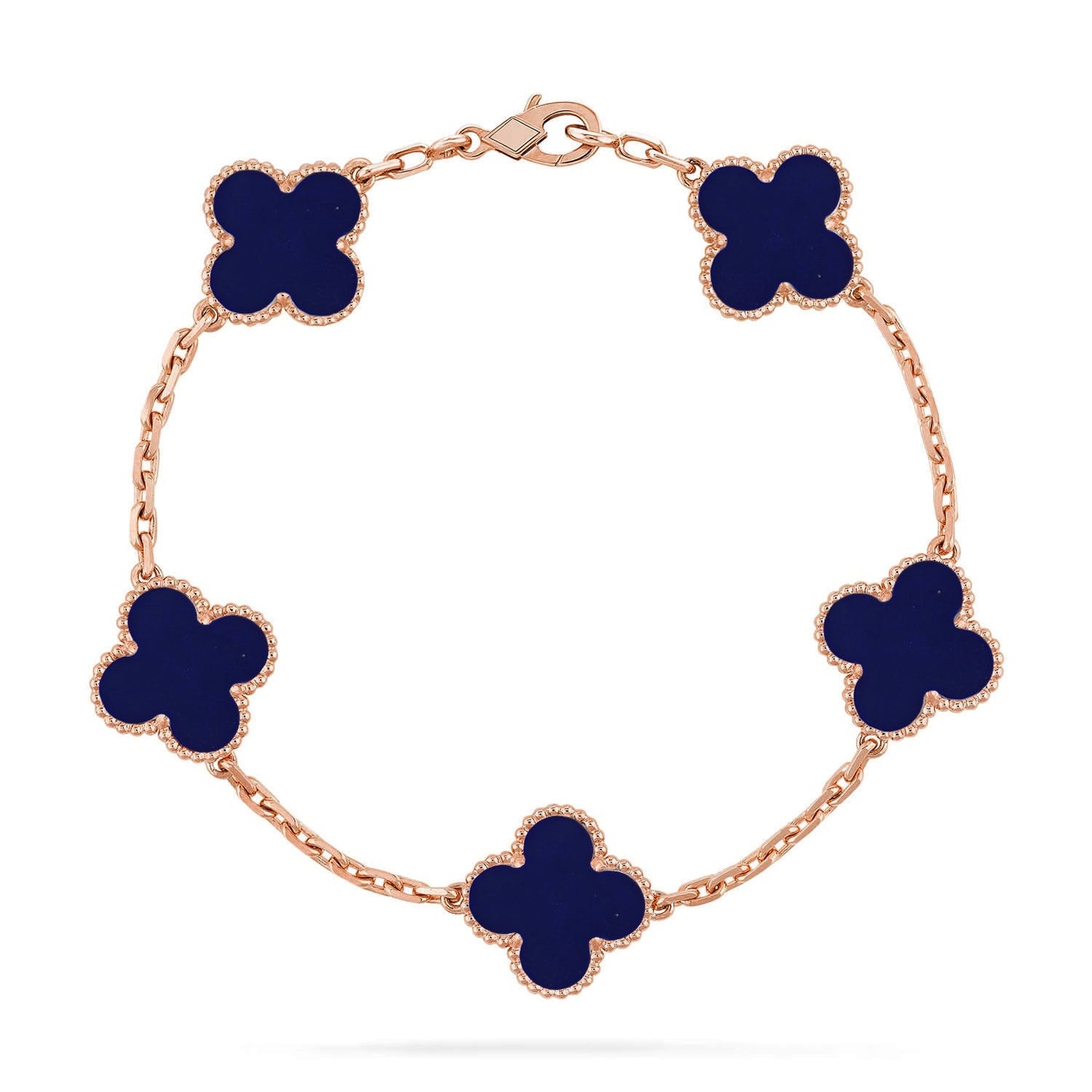 VCA CLOVER 5 MOTIF LAPIS LAZULI BRACELET COLLECTION