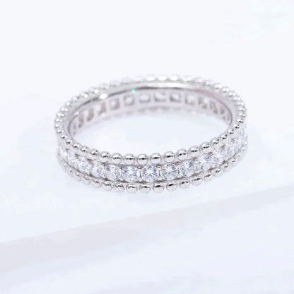 VCA PERLEE DIAMOND SILVER RING