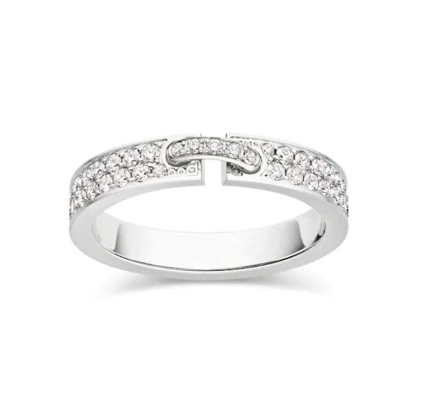 CHAUMET ALLIANCE LIENS VIDENCE PAVED DIAMOND 4MM RING