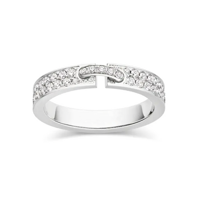 CHAUMET ALLIANCE LIENS VIDENCE PAVED DIAMOND 4MM RING