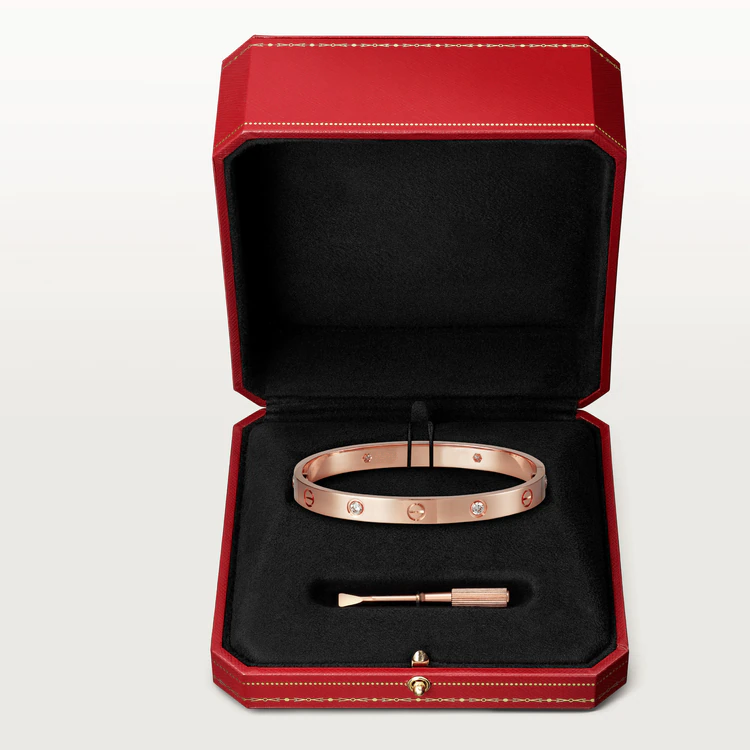 CARTIER LOVE BRACELET 6.1MM 4 DIAMONDS