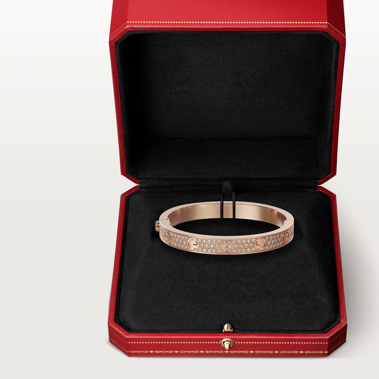 CARTIER LOVE BRACELET 6.1MM DIAMOND-PAVED