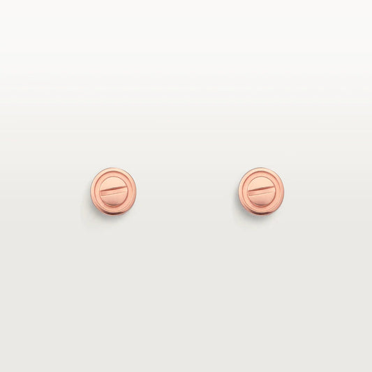 CARTIER LOVE EARRINGS PINK GOLD 10MM