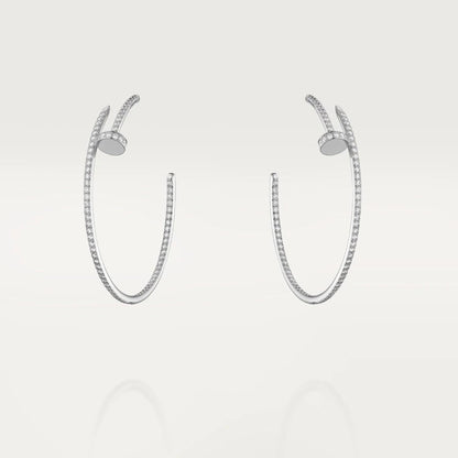 CARTIER JUSTE EARRINGS FULL DIAMONDS 1.8MM
