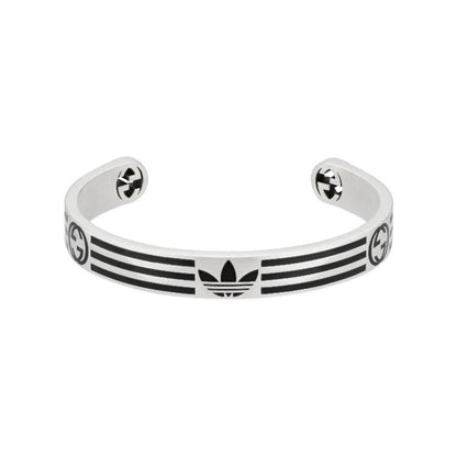 Double Gucci x Ad Cuff Black Bracelet