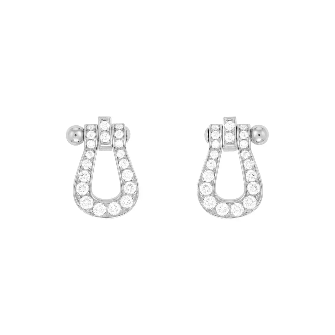 FRED FORCE 10 FULL DIAMOND STUD EARRINGS MINI MODEL