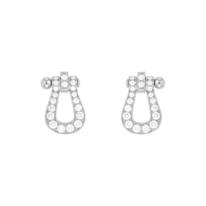 FRED FORCE 10 FULL DIAMOND STUD EARRINGS MINI MODEL