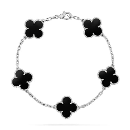 VCA CLOVER 5 MOTIF ONYXS BRACELET COLLECTION