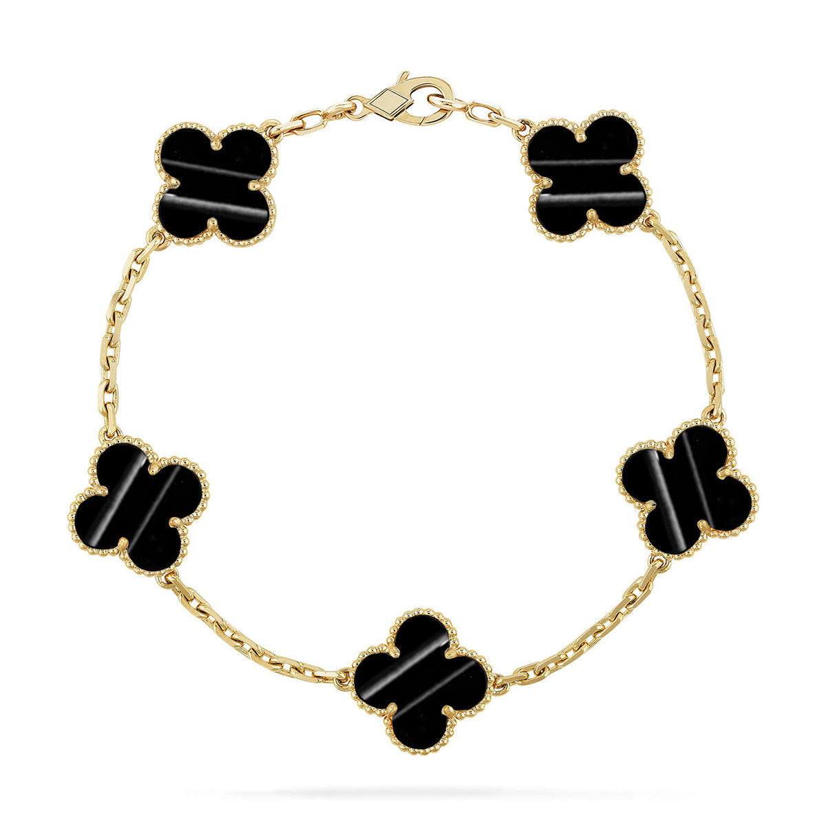 VCA CLOVER 5 MOTIF PULSAR STONE BRACELET COLLECTION