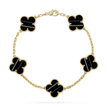 VCA CLOVER 5 MOTIF PULSAR STONE BRACELET COLLECTION